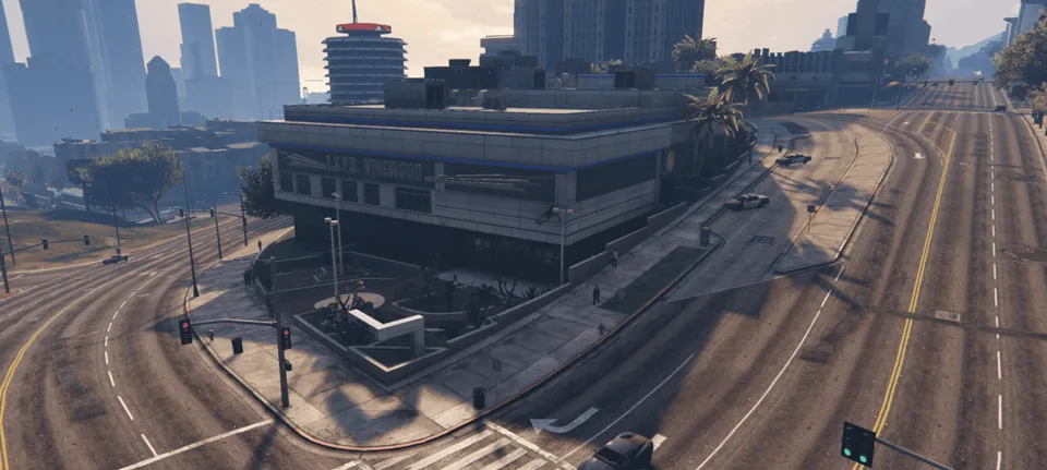Los Santos Vinewood bölgesinden şehir manzarası